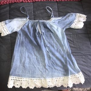 open shoulder tank top